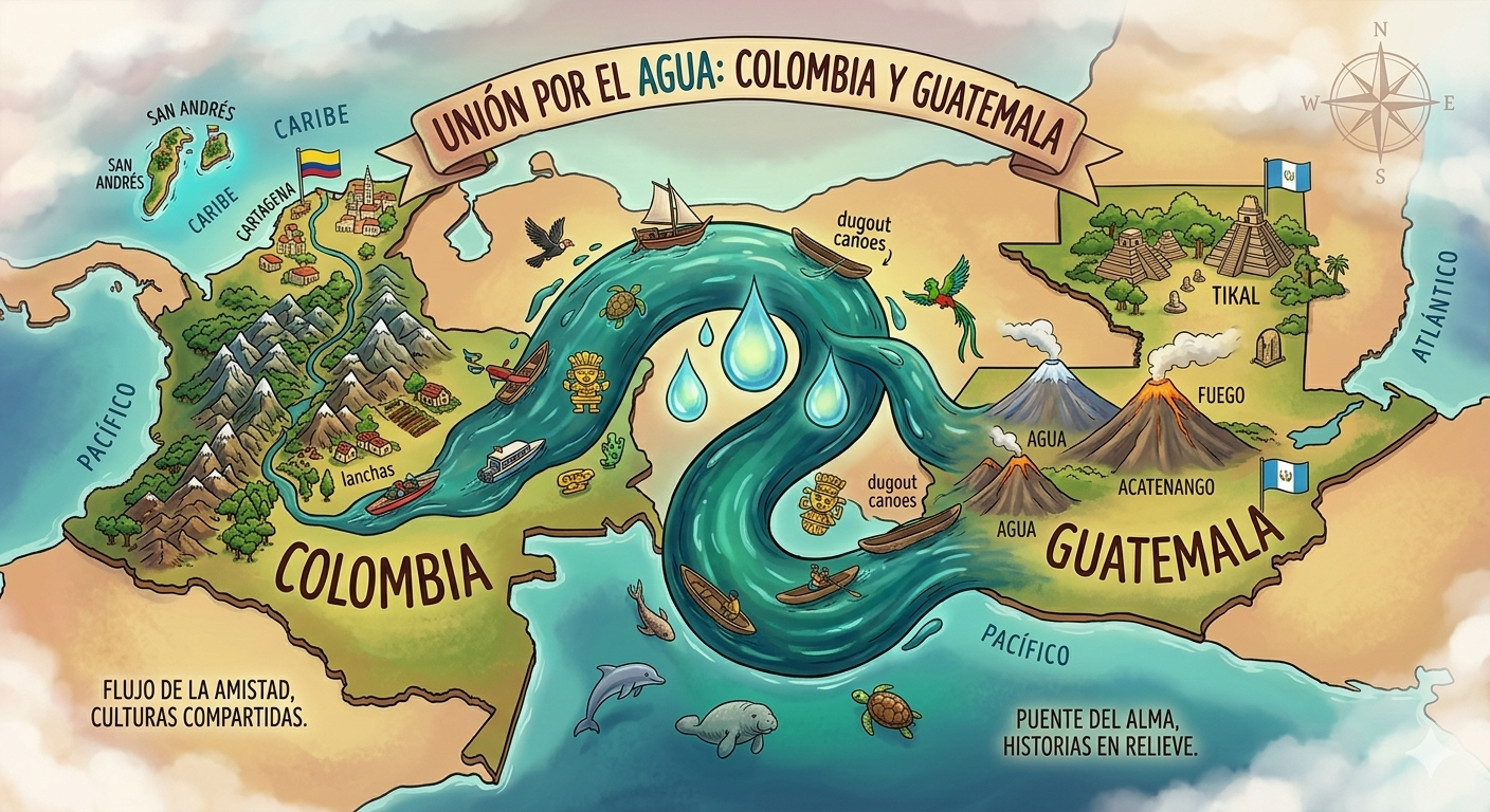 ¡Se armó el bororó por el agua y Colombia es el alma de la fiesta!